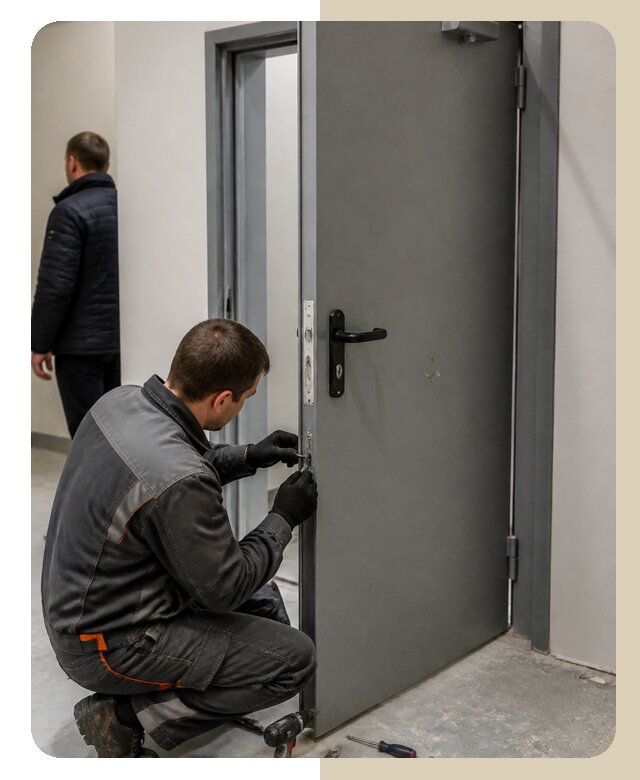 Ремонт противопожарной двери в Белове по цене 7058 р. | ДвериЛегко-Блв