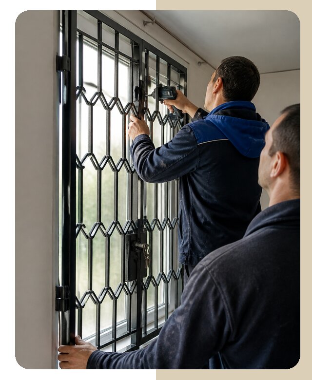 Установка распашных решеток в Белове цена от 7058 р. | ДвериЛегко-Блв
